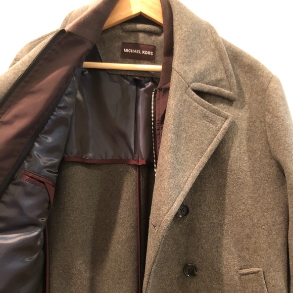 Michael Kors Gray Peacoat - Picture 7 of 9